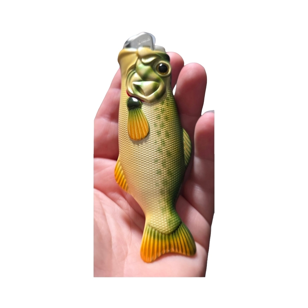 Novelty Bass Fish lighter holder